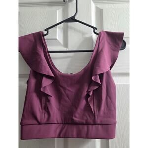 Victoria Sport Women’s Ruffle Sport Bra Crop Top Women Size XS Fairy Feminine